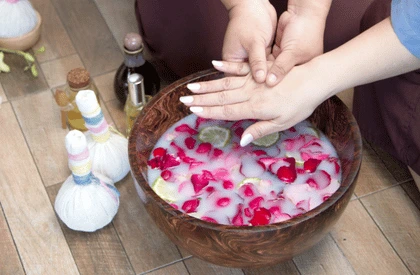 Foot and Hand Care in Varanasi 3 Hand spa